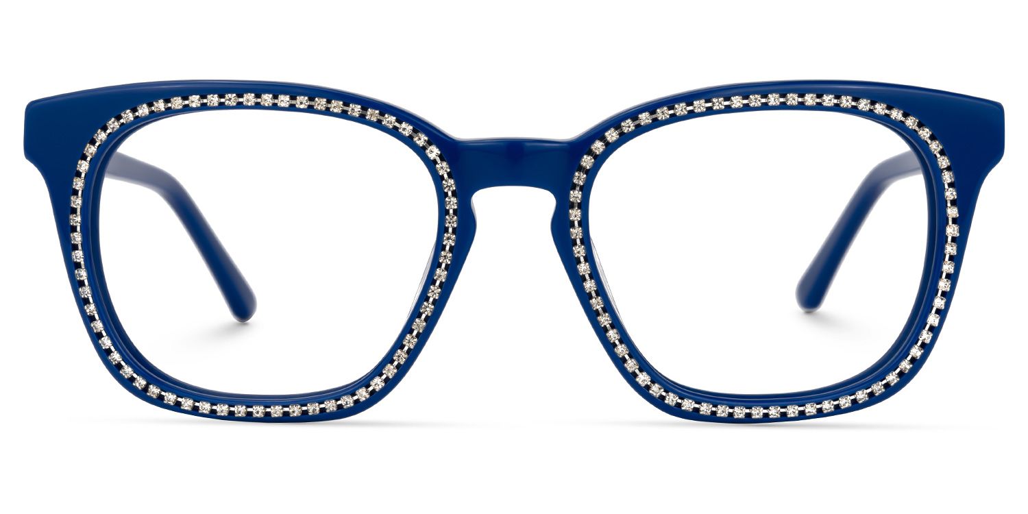 Ziva Square Blue Glasses | ZEELOOL Canada0