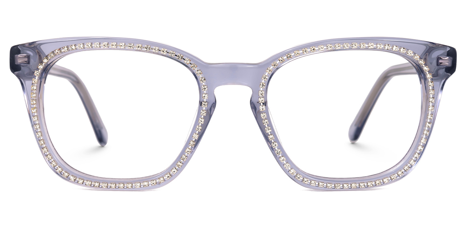 Ziva Square Purple Glasses | ZEELOOL Canada0