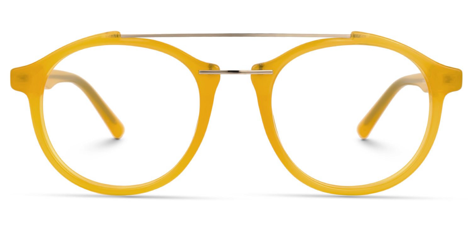 Lee Round Yellow Glasses | ZEELOOL Canada0