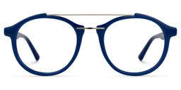 Lee Round Blue Glasses0