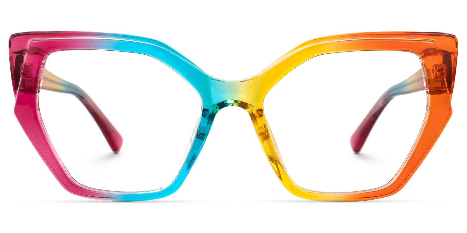 Lorena Geometric Multicolor Glasses | ZEELOOL Canada0