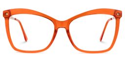 Isaebella Orange Butterfly Glasses0