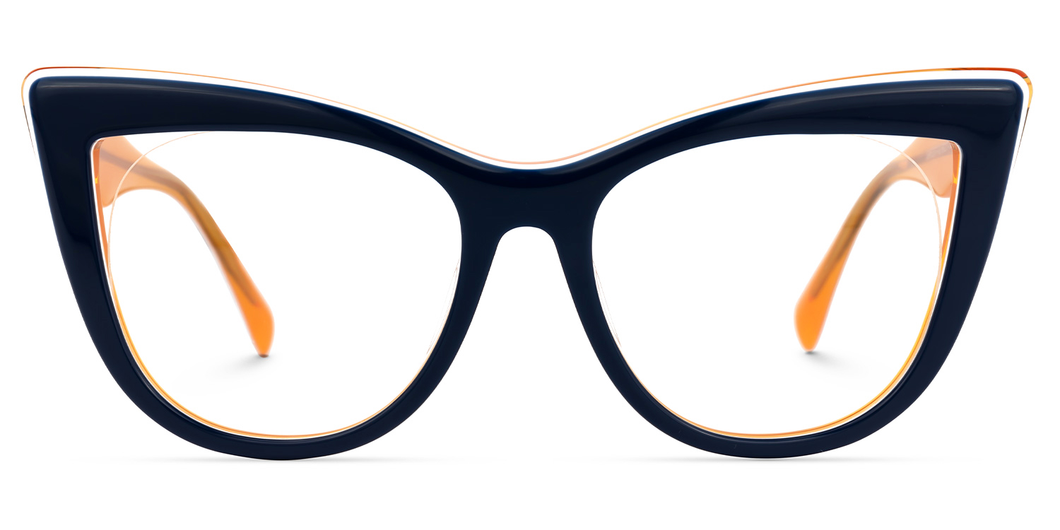 Aecila Cateye Dark-Blue Glasses0