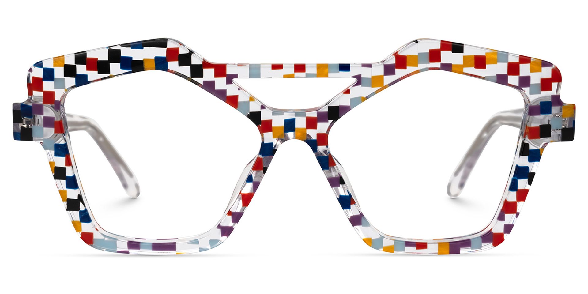 Keawna Geometric Multicolor Glasses | ZEELOOL Canada0