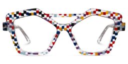 Keawna Geometric Multicolor Glasses0