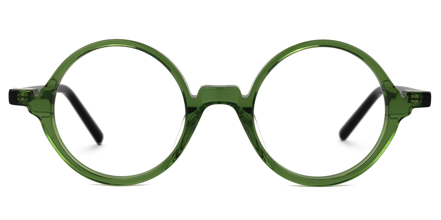 Otto Round Green Glasses | ZEELOOL Canada0