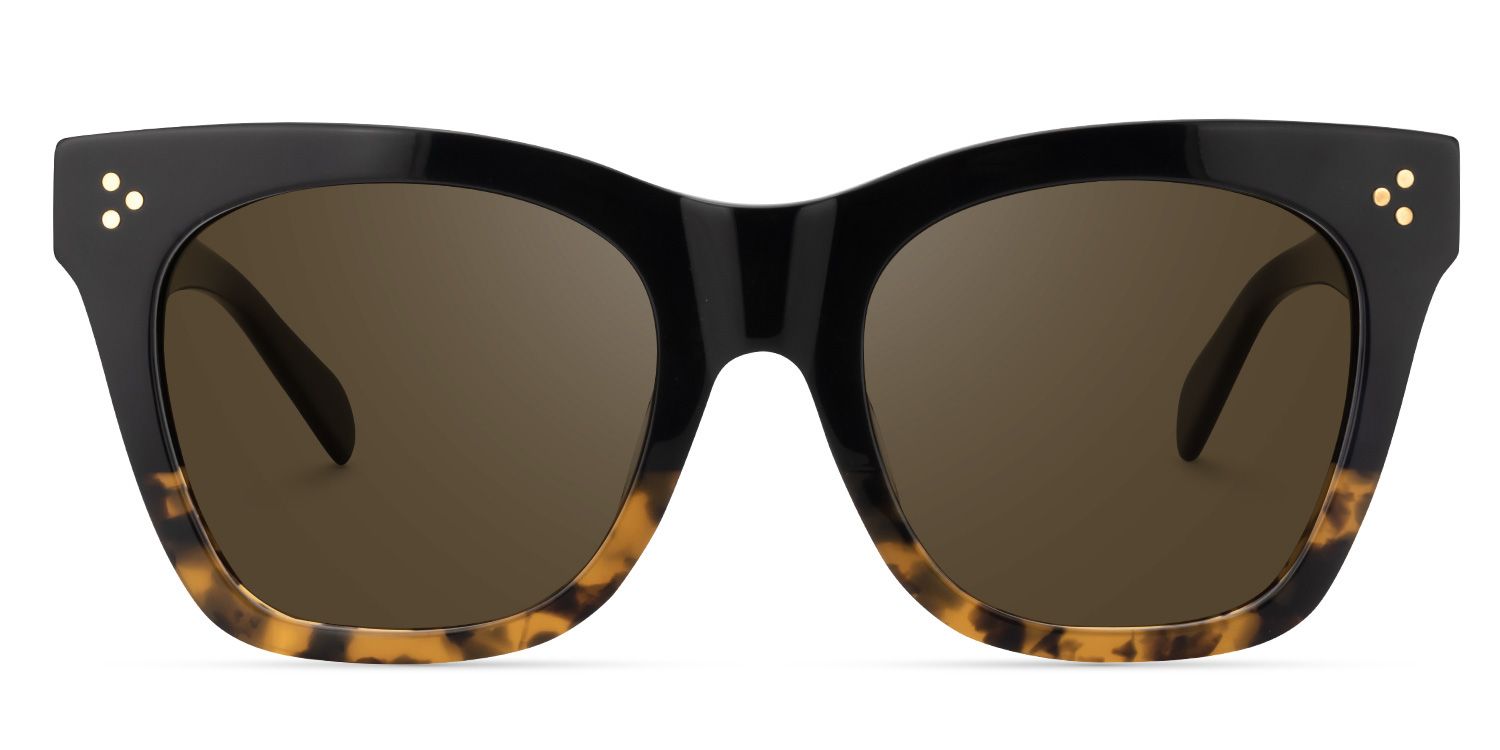 Tandy Rectangle Tortoise Sunglasses for Women & Men | ZEELOOL CA0