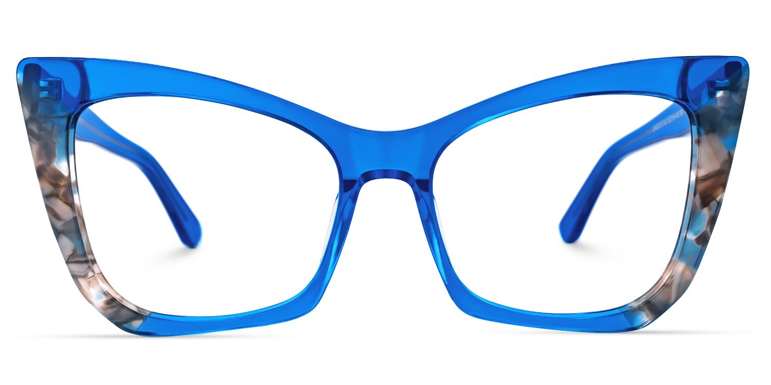 Saniya Cateye Blue Glasses | ZEELOOL Canada0