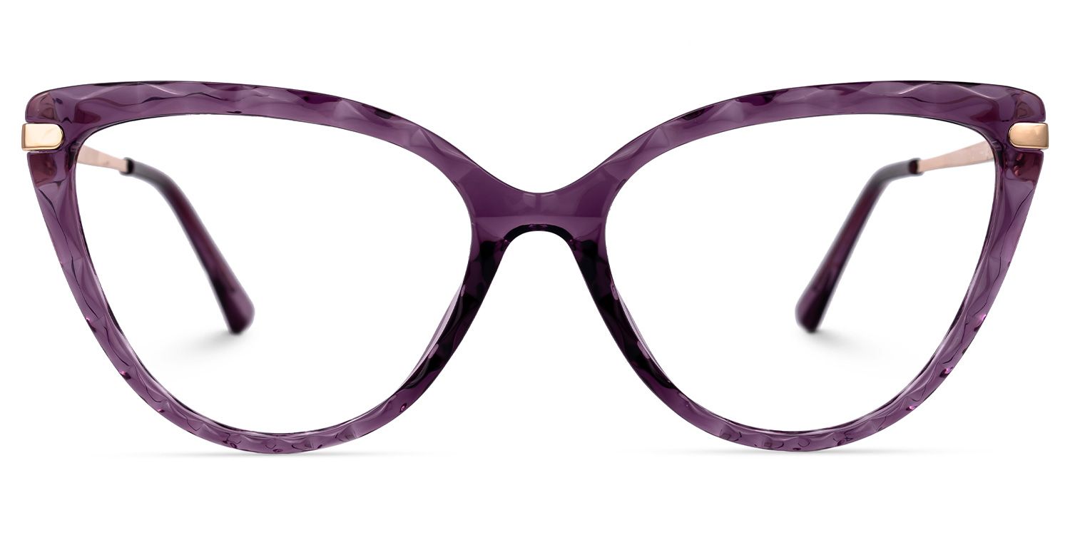 Lucas Cateye Purple Glasses | ZEELOOL Canada0