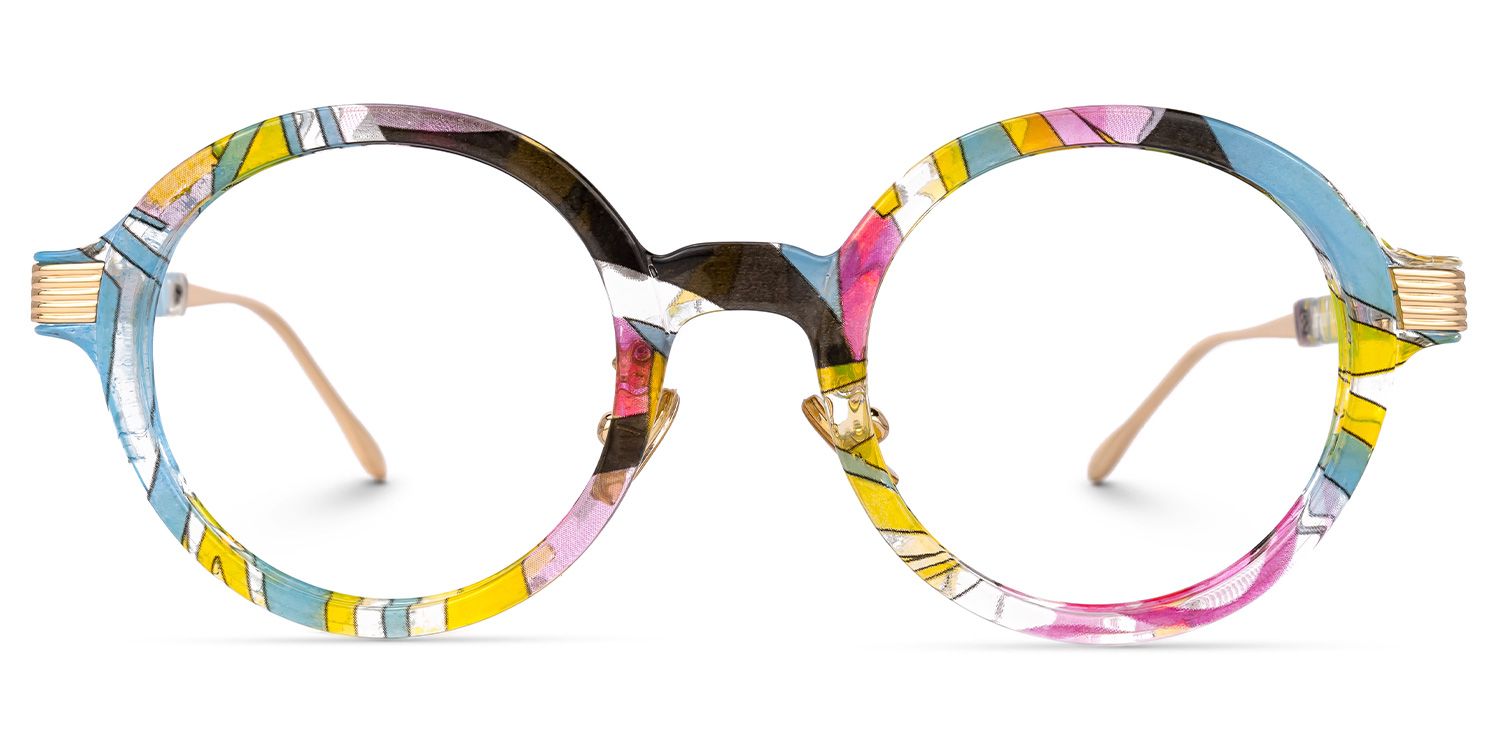 Dylan Round Multicolor TR90 Frame Glasses | ZEELOOL Canada0