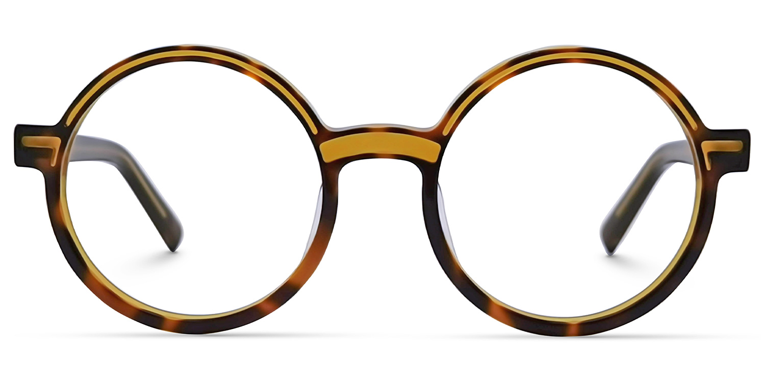 Chantel Round Tortoise Glasses0