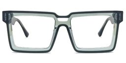 Milian Square Green Glasses0