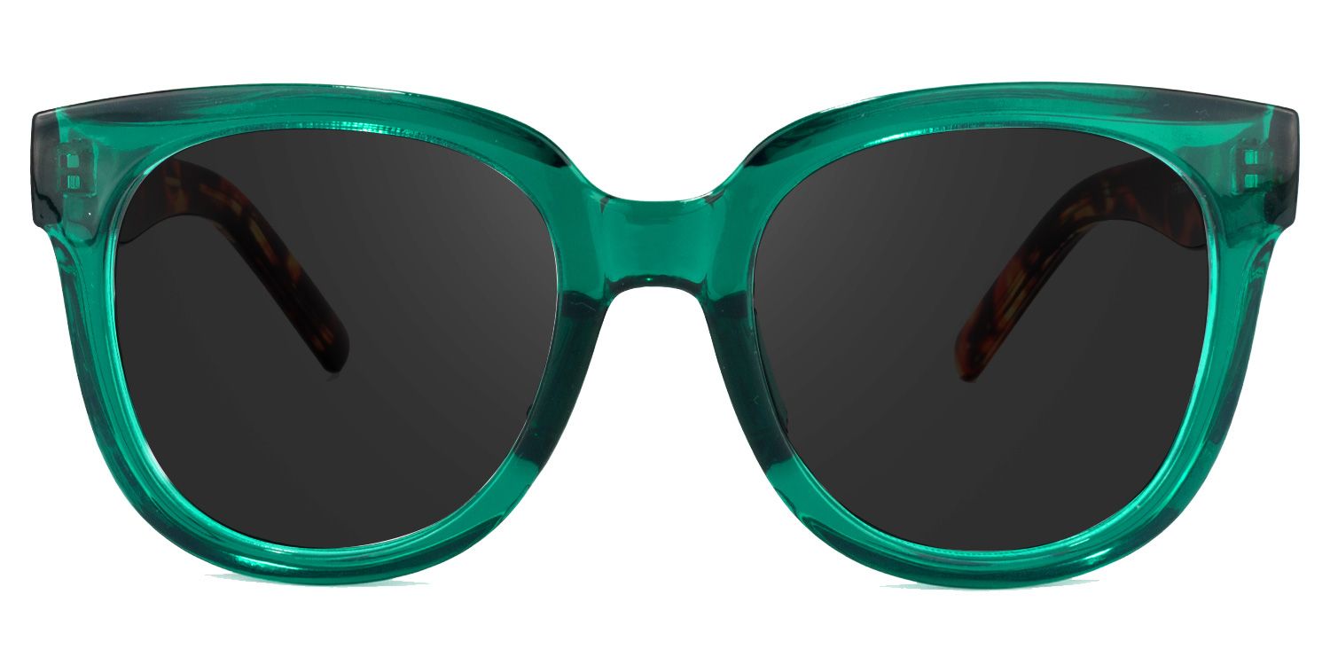 Harrell Square Dark-Green Sunglasses | ZEELOOL Canada0