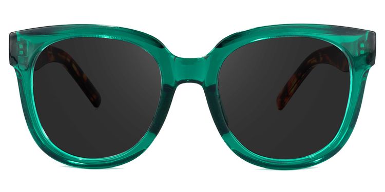 Harrell Square Dark-Green Sunglasses