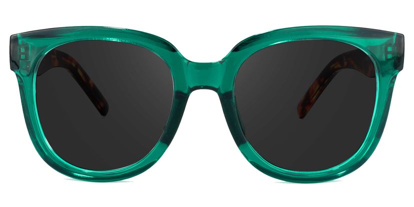 Harrell Green Square Sunglasses