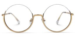 Loaded Round Gold Glasses0