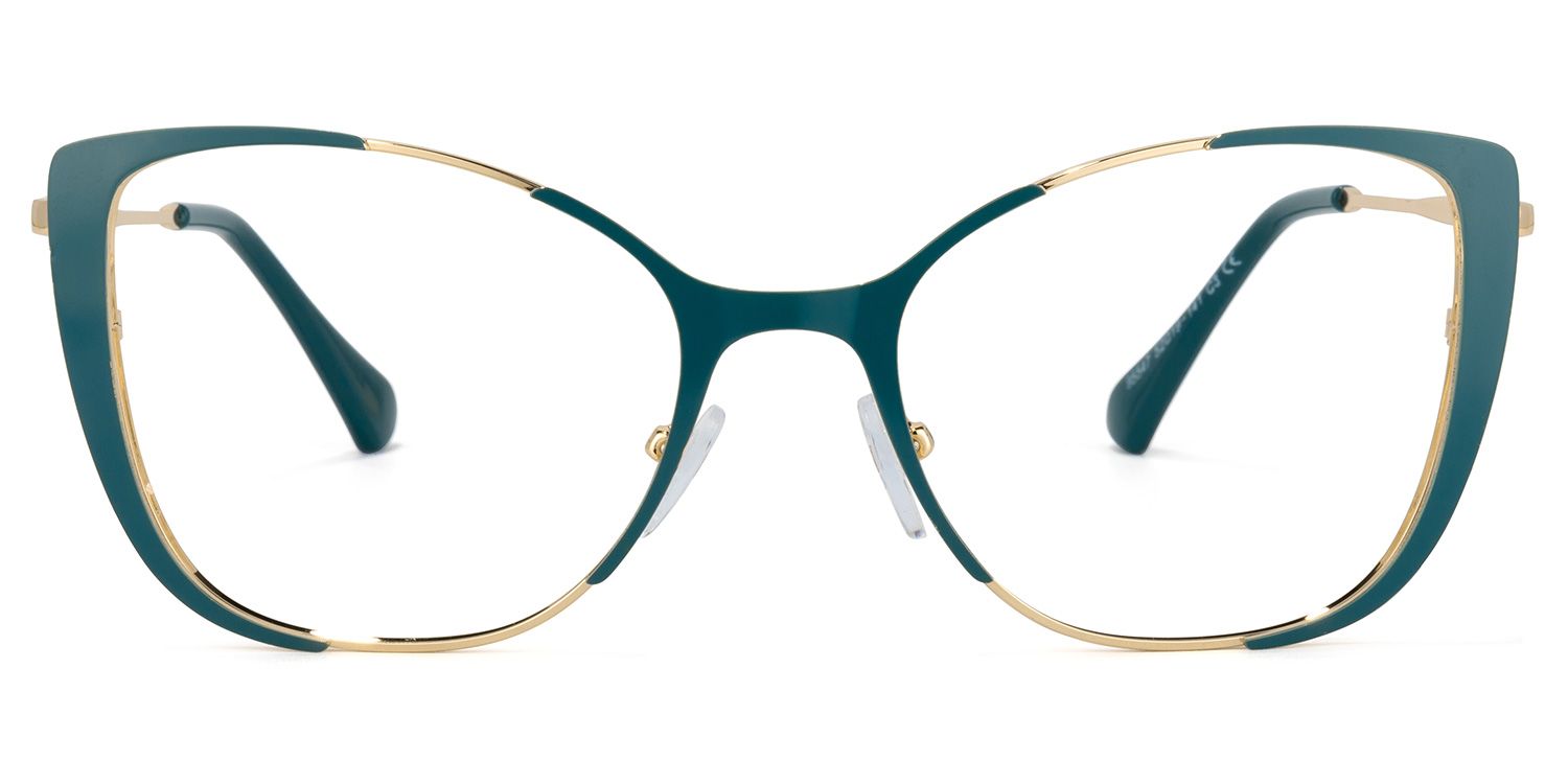 Odalis Cateye Peacock-Green Glasses | ZEELOOL Canada0