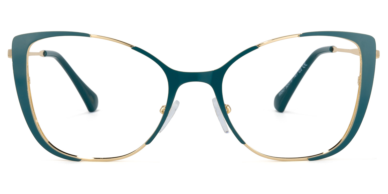 Odalis Cateye Peacock-Green Glasses | ZEELOOL Canada0