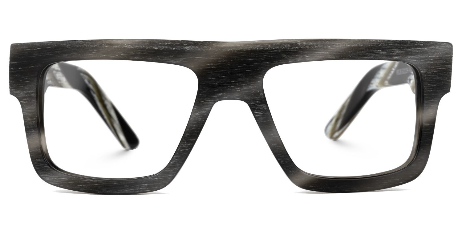 Tavasha Rectangle Gray Glasses | ZEELOOL Canada0