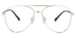 Paige Aviator Gold Glasses0
