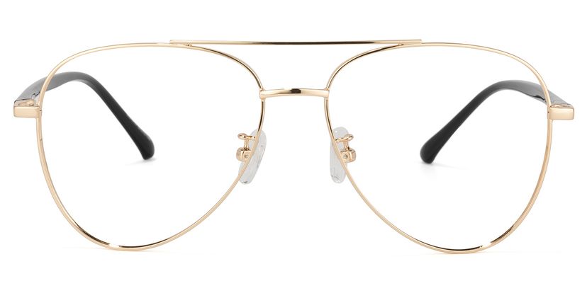 Paige Aviator Gold Glasses