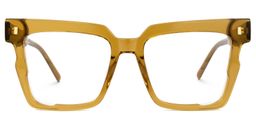 Mariily Square Brown Glasses0