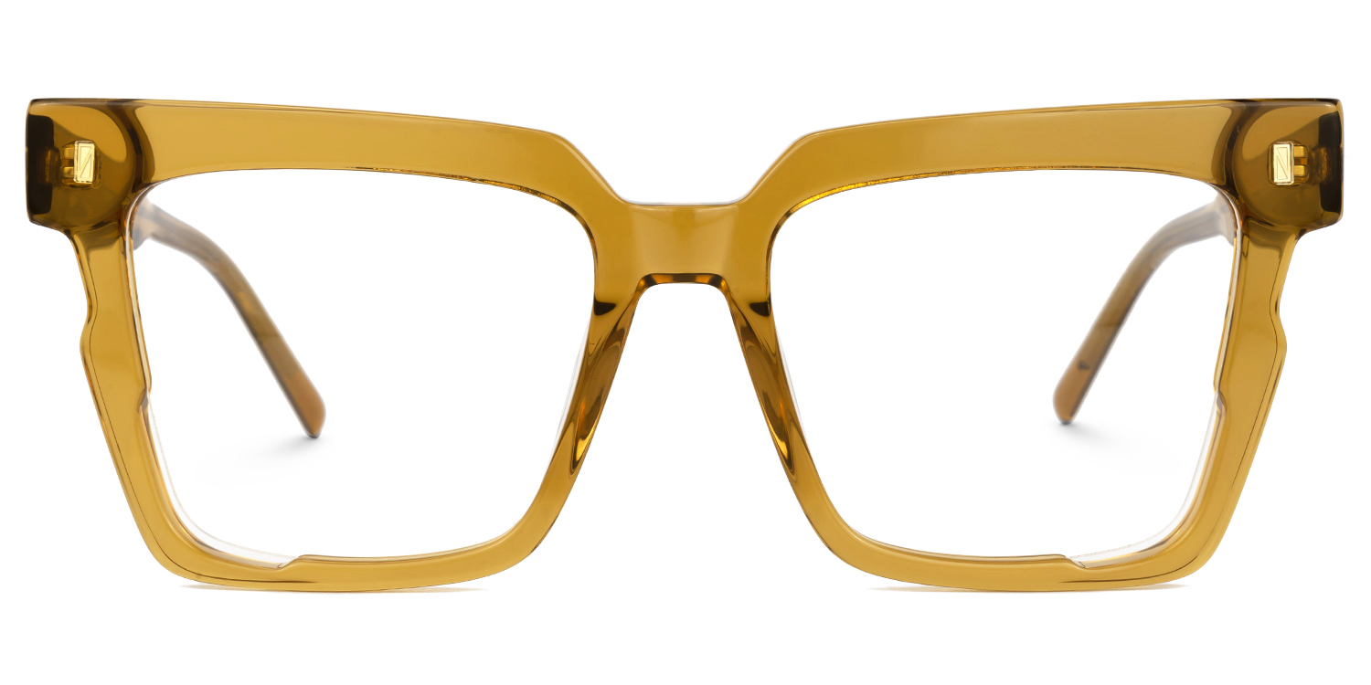 Mariily Square Brown Glasses0