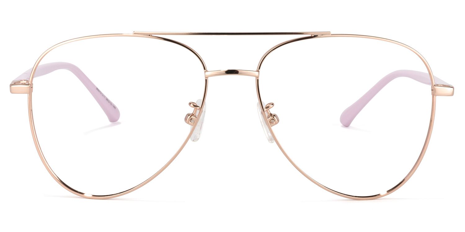 Paige Aviator Rose-Gold Glasses | ZEELOOL Canada0