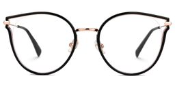 Latifa Cateye Black Glasses0