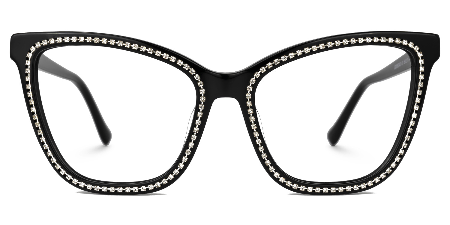 Goswami Square Black Glasses | ZEELOOL Canada0