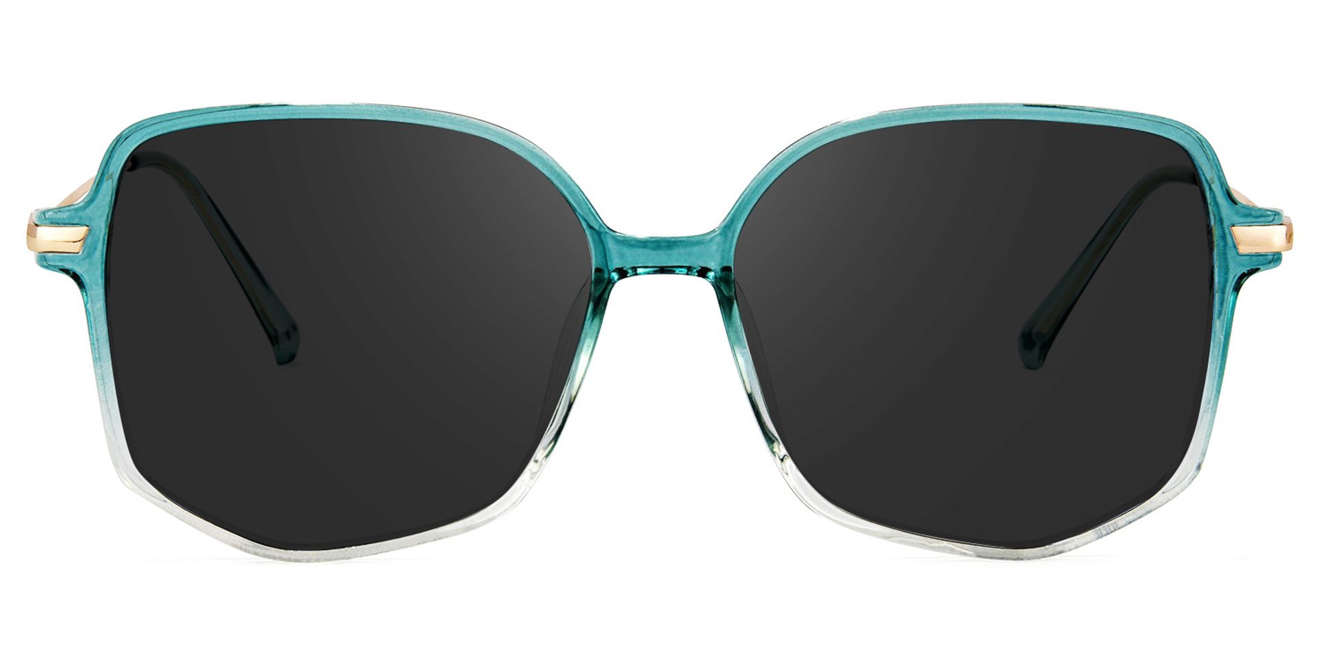 Payton Geometric Green Sunglasses | ZEELOOL Canada0