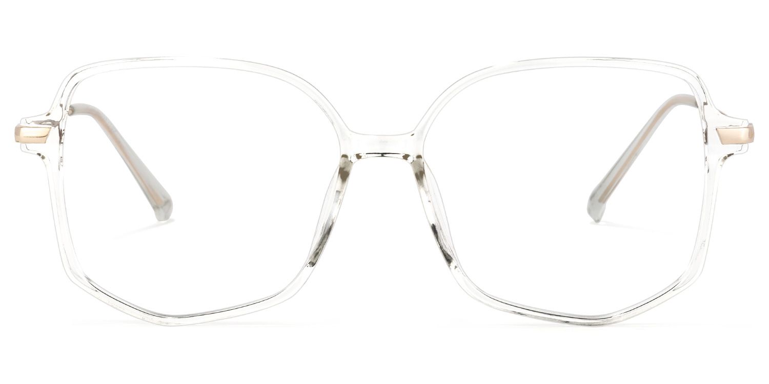Payton Geometric Clear Eyeglasses | ZEELOOL Canada0