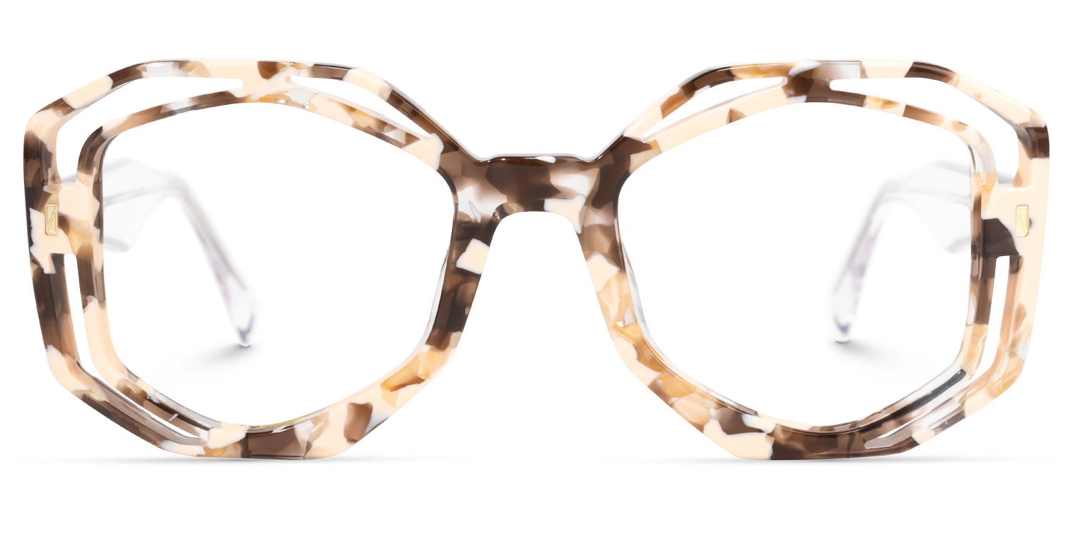Bobbie Geometric Tortoise Glasses | ZEELOOL Canada0
