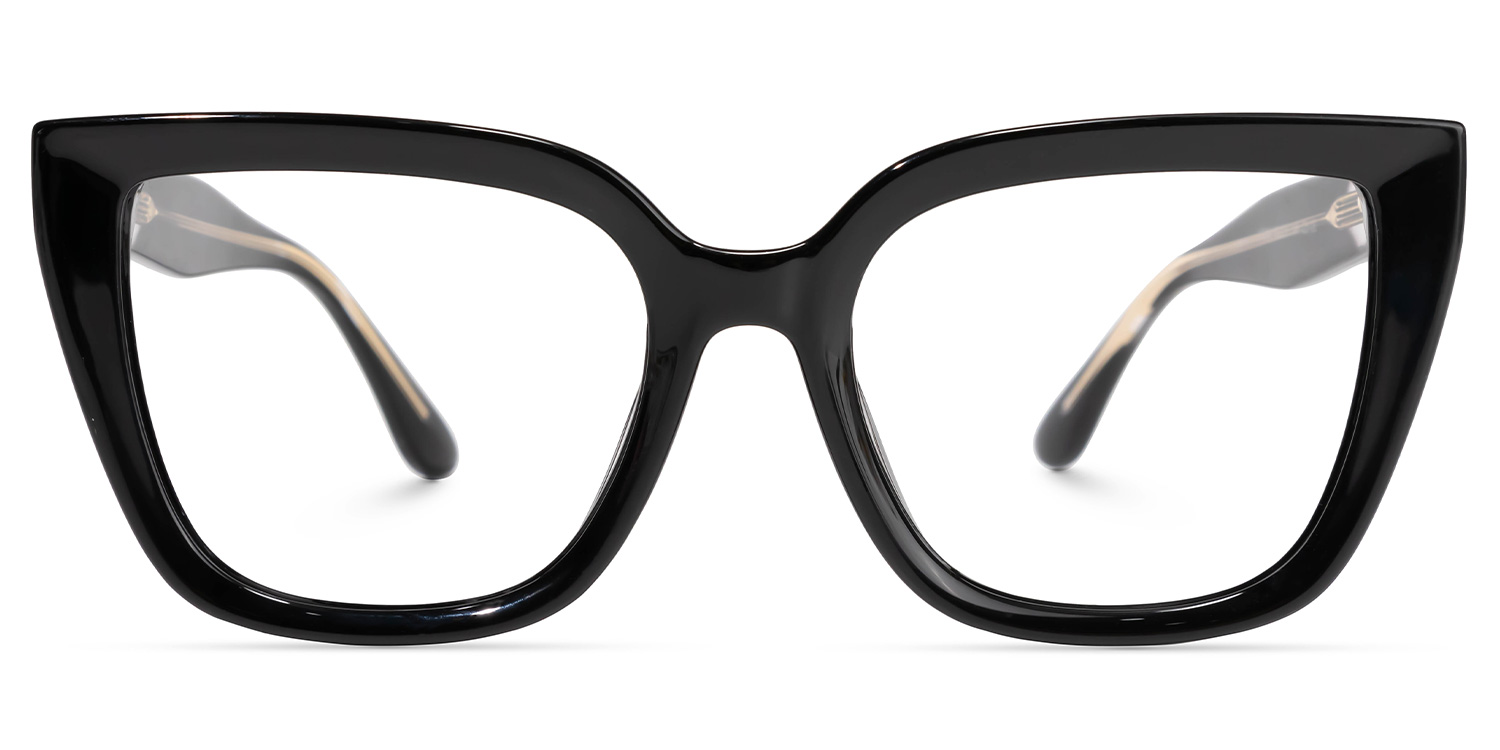 Mirta Square Black Glasses0