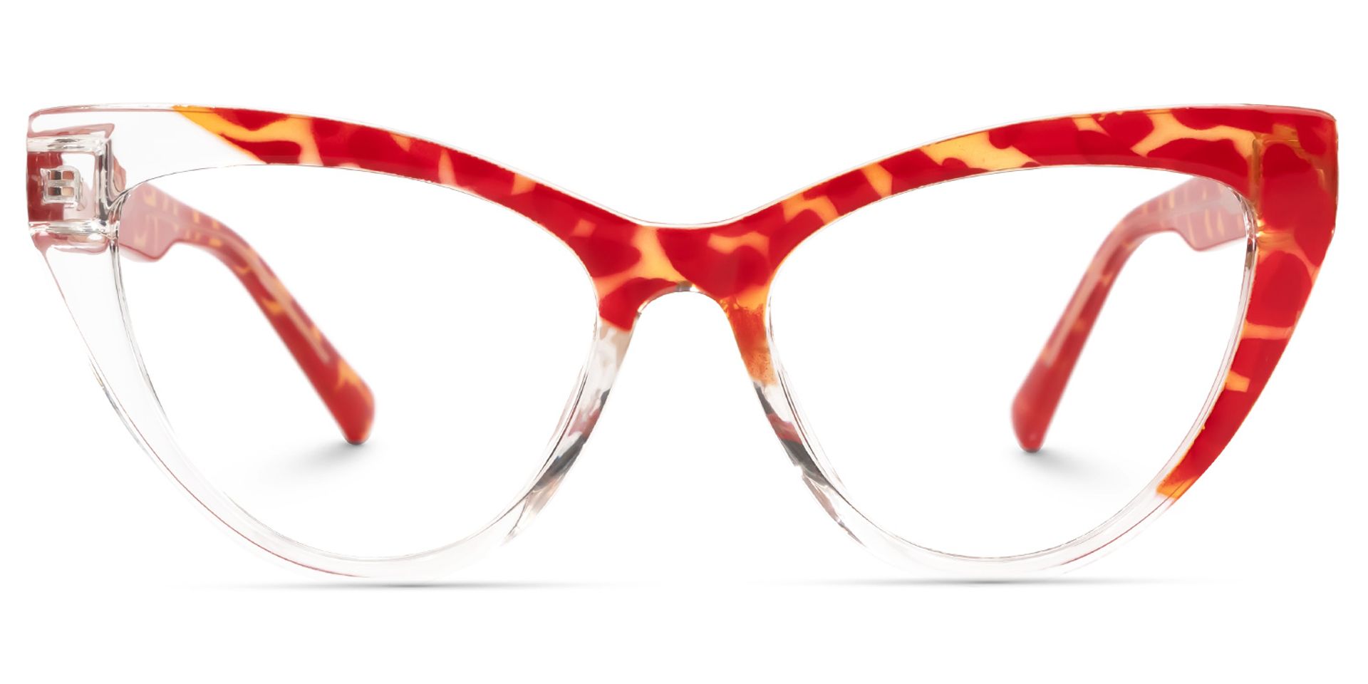 Minns Cateye Red-Clear Glasses | ZEELOOL Canada0