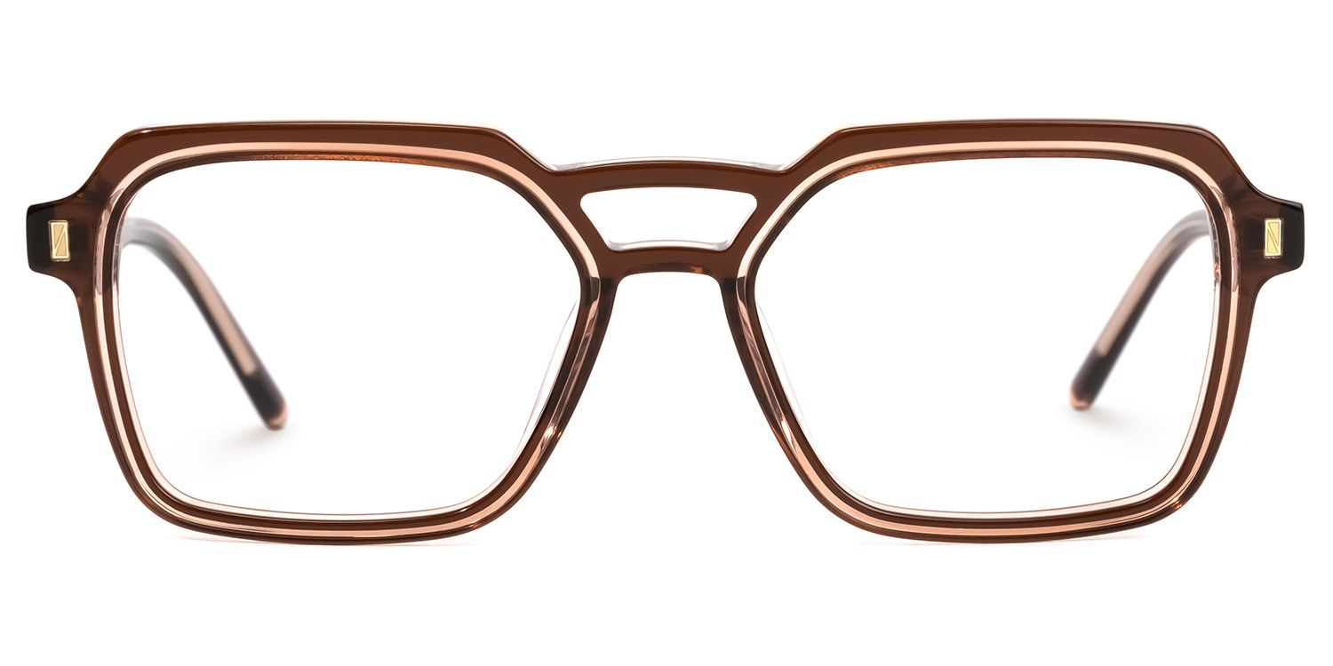 Beasley Square Brown Glasses | ZEELOOL Canada0