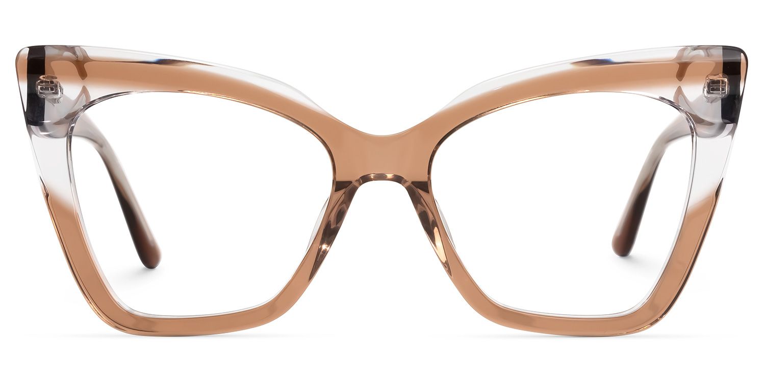 Searcy Cateye Brown Glasses | ZEELOOL Canada0
