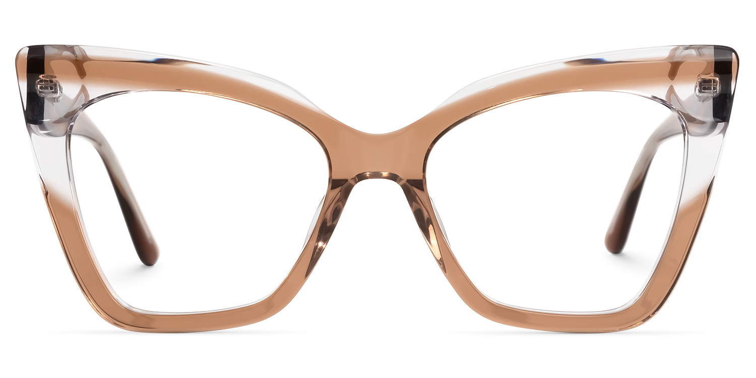 Searcy Cateye Brown Glasses | ZEELOOL Canada0