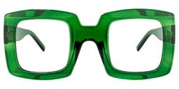 Quincey Square Green Glasses0