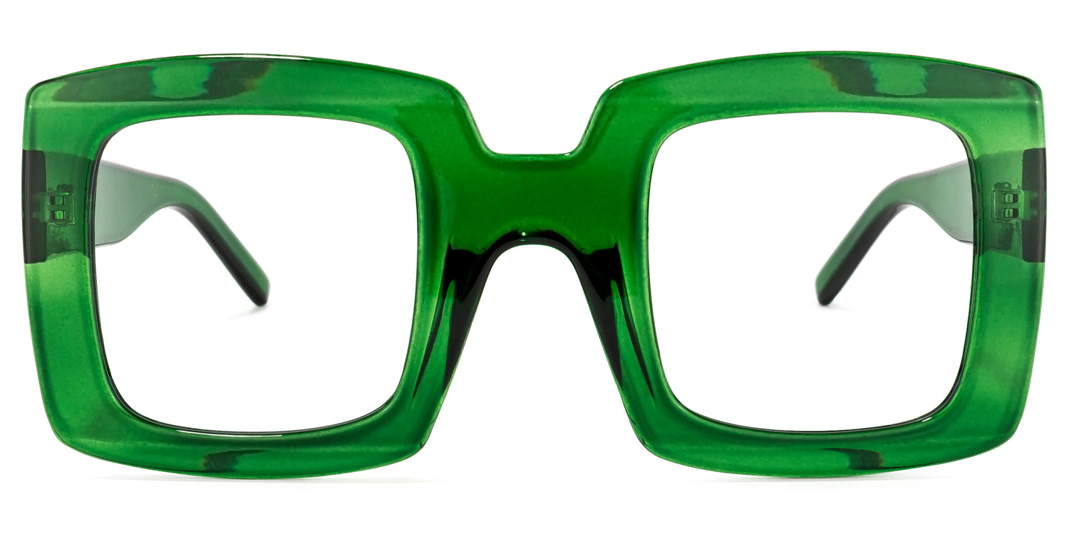 Quincey Square Green Glasses | ZEELOOL Canada0
