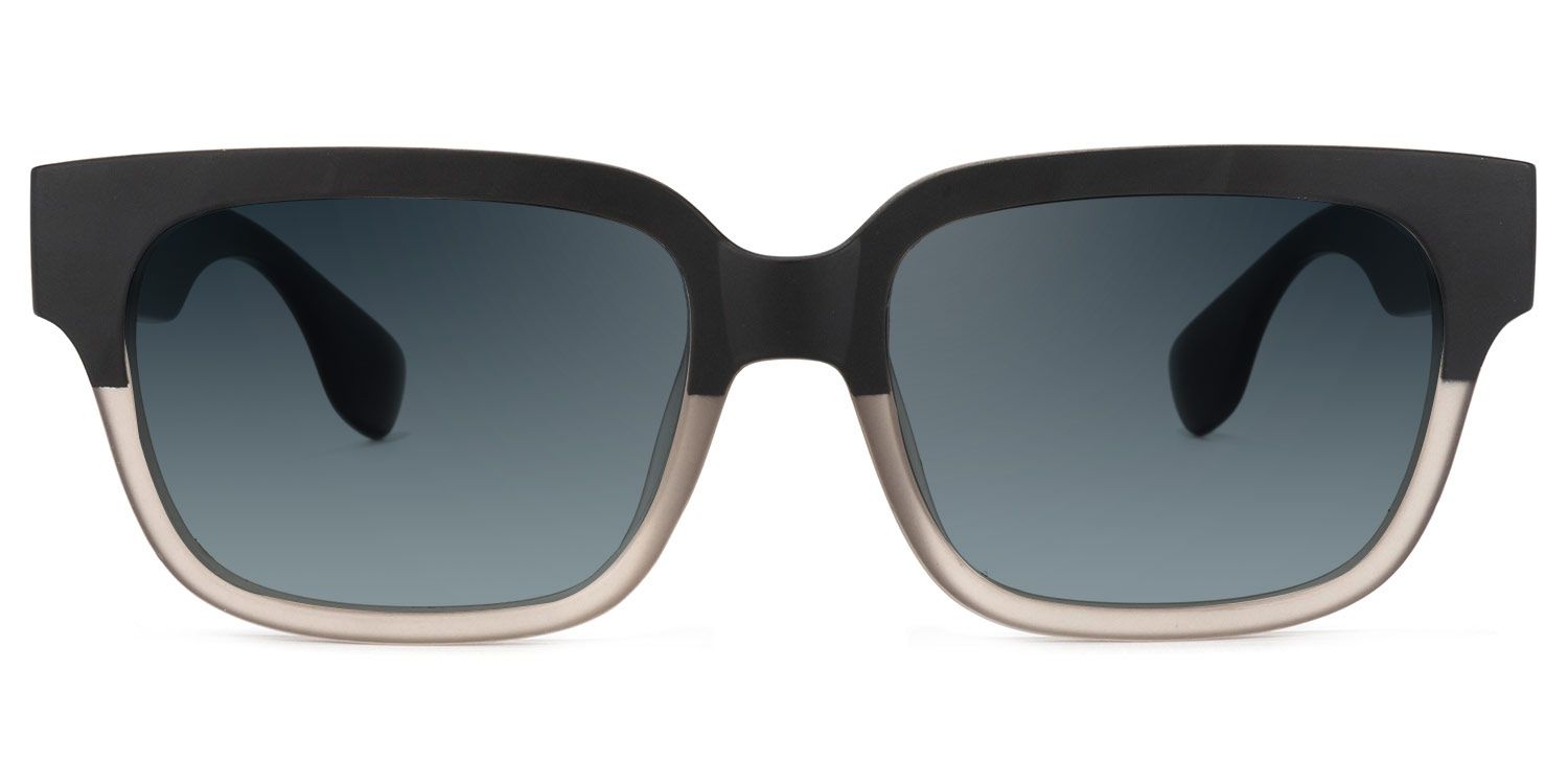 Colin Rectangle Black-Gray Sunglasses | ZEELOOL Canada0