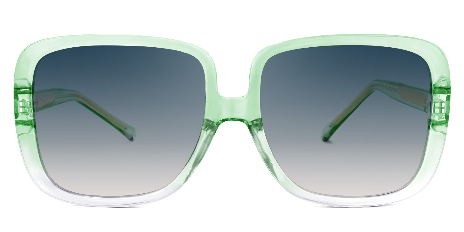 Raymond Square Green Sunglasses0