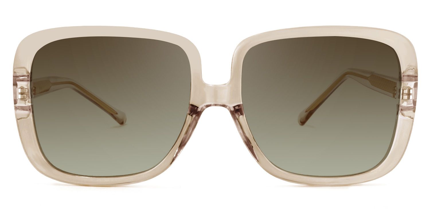 Raymond Square Beige Sunglasses | ZEELOOL Canada0