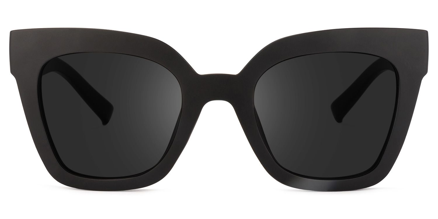 Malcolm Black Sunglasses with Square Frames | ZEELOOL Canada0