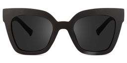 Malcolm Square Black Sunglasses0