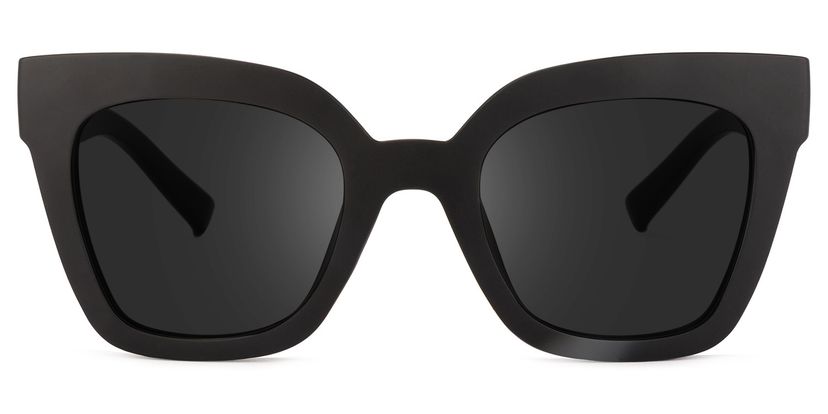 Malcolm Square Black Sunglasses