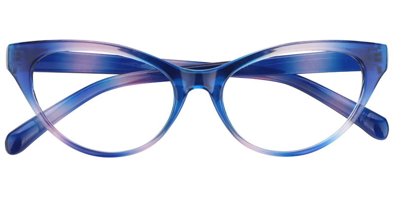 Cateye Blue Reading Glasses | ZEELOOL Canada1