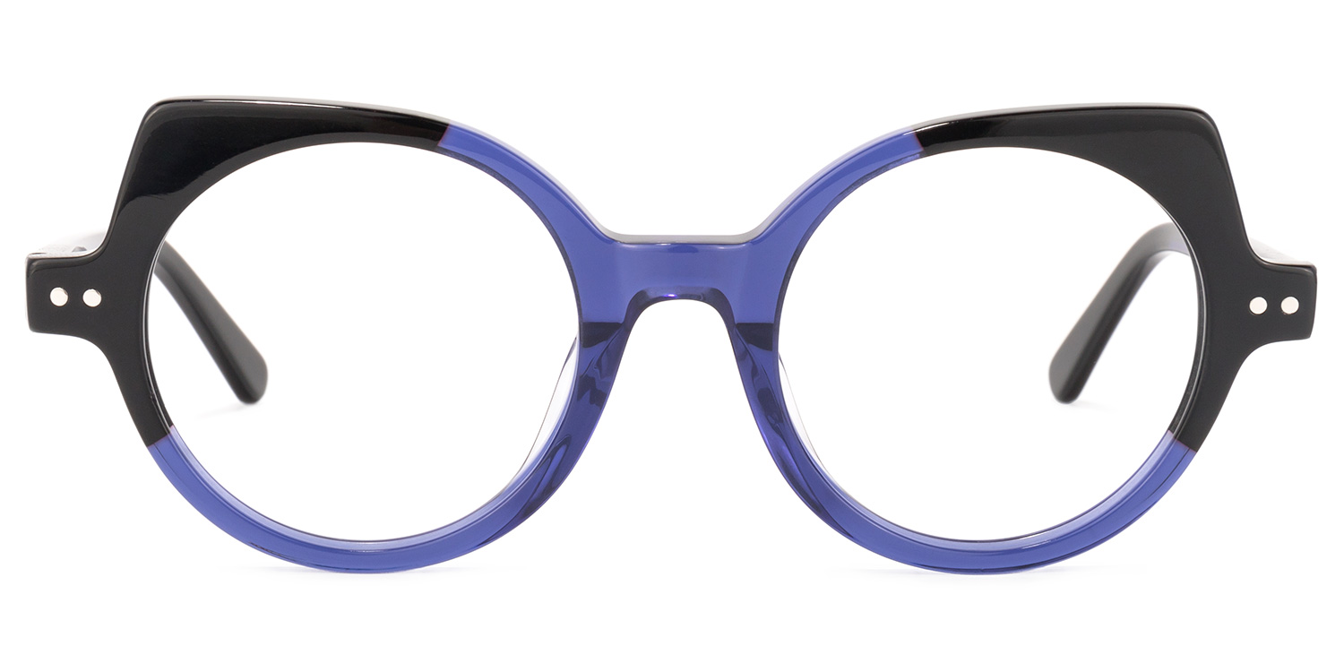 Gilbert Cateye Dark-Blue Glasses | ZEELOOL Canada0