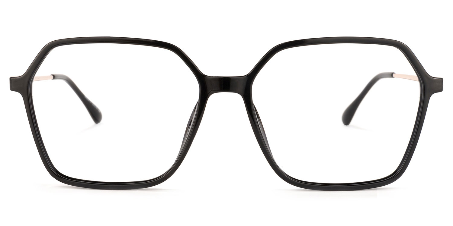 Wisdom Geometric Black Glasses | ZEELOOL Canada0