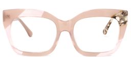 Ximena Square Pink Glasses0